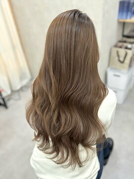 ソヨン 金山店(SOYON) 似合わせカット/ロングレイヤー/メルティカラー/ミルクティー