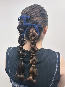 アールエーサロンモノクロ 秋葉原(RA SALON モノクロ) あみおろしポニー