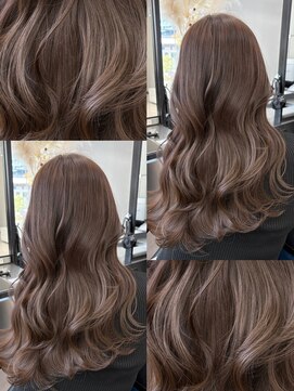 アルドーレフィエロ シンサイバシ(Ardore fiero shinsaibashi) ブリーチなしダブルカラーで作るマロンベージュ♪