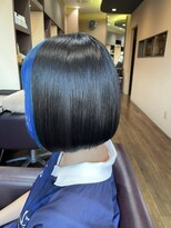 グリームバイフォルテ 藤枝(gream by FORTE)&nbsp;インナーカラー/ブルー/髪質改善/縮毛矯正/ボブ/ストレート/藤枝