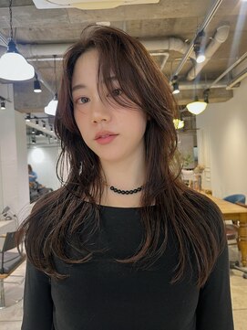 ダンボ(DUMBO) 【kacho】ロングレイヤー マロンブラウン