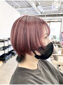 ショートボブ/ウルフ/ダブルカラー/ブリーチ/東川口/浦和美園
