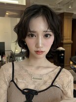 ロンドアンメゾン 原宿(Lond un Maison.)&nbsp;オリーブグレー/レイヤーカット/クラゲヘア/顔周り/原宿