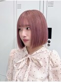 ピンクカラー/溝の口/ブリーチ/ダブルカラー/レイヤーカット