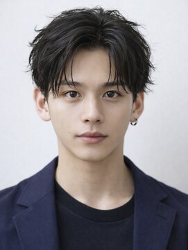 オーシャントーキョー サニー 原宿(OCEAN TOKYO Sunny) フェザーパーマセンターパートニュアンスパーマラウンドマッシュ