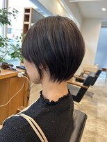カノエ 岡山店(canoe)&nbsp;丸みショート×艶髪レイヤー