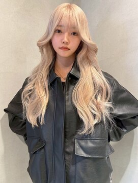 ペレ 梅田(PELE) イメチェン/ピンクベージュ/アンブレラカラー/前髪/梅田