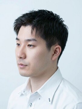 ヨシザワインク ハコザキ 水天宮前 日本橋人形町(YOSHIZAWA Inc.HAKOZAKI) 大人の清潔感ナチュラルアップバングショート爽やかツーブロック