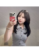 ミヨン 京橋店(miyon)&nbsp;韓国レイヤーカット×暗髪カラー×髪質改善