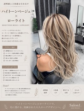 サロンワン(Salon1) ハイトーンベージュ+ローライト
