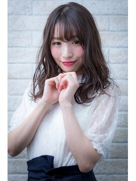 ヘアーアートシフォン 川口東口店(hair art chiffon) グラマラスカール＆トーナメントの簡単スタイリング重めスタイル