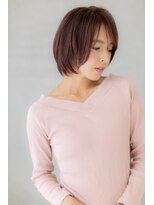 カバーヘア ブリス 戸田公園西口店(COVER HAIR bliss)&nbsp;大人可愛いピンクベージュ小顔ミニボブ303Z戸田公園20代30代40代