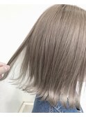 【GiseL】ミルクティー×切りっぱなしボブ