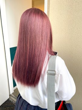 ヘアーブレイス(hair brace) カシスピンク　stylist 中村瑞貴