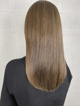 ラックスビーギャラリー なんば駅前店(LUXBE GALLERY) 艶髪ナチュラルベージュ/髪質改善/ストレート