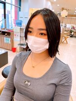 マイスタイル 大井町店(My jStyle by Yamano)&nbsp;ヘルシースタイルショコラアッシュ外ハネボブミディアムボブ