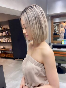 サニー 渋谷(SUNNY) バレイヤージュ、ハイライト、ショコラアッシュ、グレージュ