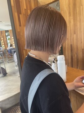 ヘアラウンジ アングゥ(hair lounge ungu) 透けピンクベージュ