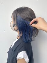 カリーナコークス 原宿 渋谷(Carina COKETH) ブルー/ウルフカット/インナーカラー/ダブルカラー/レイヤー