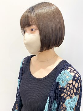 モリオフロムロンドン 松戸店(Morio from London) 【松戸　石山】丸み耳かけミニボブぷつっとボブ前髪あり