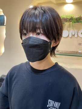 ラウンジ モリオ イケブクロ(Lounge MORIO Ikebukuro) メンズライクなショートウルフ/前髪ありショートウルフ◯