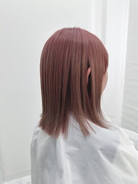 シャルメ 亀有(CHARMER) 切りっぱなし×ピンクベージュ