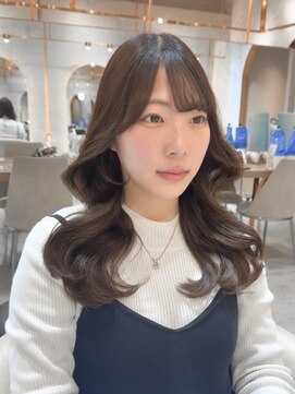 ロンド ブランシュ 錦糸町北口(Lond blanche) 前髪アンブレラカラーこなれミディイメチェンウェーブパーマ