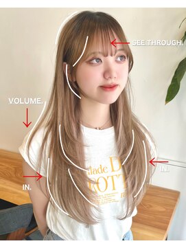 ビューエヒメ(VIEW EHIME) ★小顔前髪レイヤーカットナチュラル透明感ベージュ