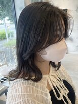 カムジーヘッド(COMEGHEAD)&nbsp;ダブルカラーミルクティーベージュカラーブルーブラックブリーチ