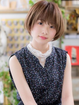 カバーヘア ブリス 上尾西口店(COVER HAIR bliss) 斜めバング小顔前下がりマッシュボブショートc6上尾20代30代40代