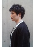 かき上げヘア　ニュアンスマッシュ　サイドパート　ビジネス
