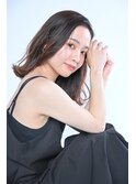 ミディアムボブ×レイヤー