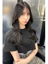 ランズ(LANDS)&nbsp;ワンホンへア 顔まわりレイヤーカット 【韓国ヘア 大阪 梅田】