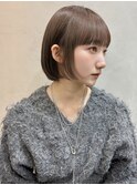 ブリーチなしカラー伸ばしかけヘア簡単スタイリング小顔ヘア