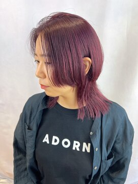 サラ ビューティ サイト 春日(SARA Beauty sight) カラー/チェリーレッド/ピンク/レッド/ウルフ/レイヤー