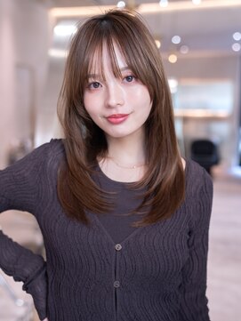ドリップ バイ ハバナ 原宿(driP. by HAVANA) 20代30代ミディアム顔周りレイヤーカット髪質改善ストレート