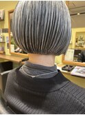 《HELLO'S 栄町店》 シルキーカットショートボブ 【佐藤 翔太】