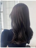 暗めカラー◎ショコラブラウン×ブリーチなし秋カラー艶髪ロング