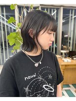 ノエ(noe) 黒髪カタログ/クラゲヘアー/オリーブグレー/栄r27