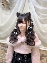 セットサロンエース(Set salon Ace)&nbsp;ねこ耳×編み込み×ハート　ヘアメ