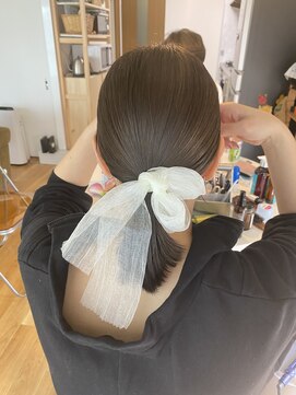 フレーム なんば店(FRAME) ▽タイト×リボンアレンジ