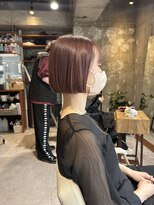 エス 大阪梅田店(es)&nbsp;ピンクブラウン×ボブ