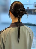 シエル バイ ケンジ 登戸 生田(CIEL by KENJE)&nbsp;結婚式同窓会お呼ばれヘアカチモリタイトヘアアレンジ
