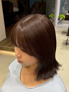 ファルベ(Farbe) 黒髪/オリーブグレー/小顔/ココアベージュ