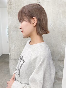 ガーデン 渋谷(GARDEN) 小顔外ハネボブダークアッシュ大人ガーリー似合わせカット