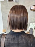 美髪切りっぱなしボブ