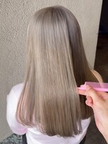 サラジュ 仁川店(SARAJU) 【Wカラー特化】森山担当 ブリーチあり2回×ホワイトベージュ