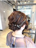 シニヨンヘアアレンジ♪