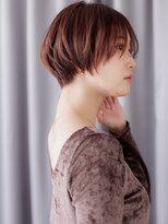 カバーヘア ブリス 北浦和(COVER HAIR bliss) チェリーレッドデザインカラーベリーショートマッシュ20代30代X