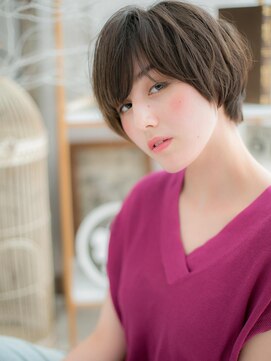 モッズヘア 上尾西口店(mod's hair) 大人女子の厚めバング小顔プレミアムショートa